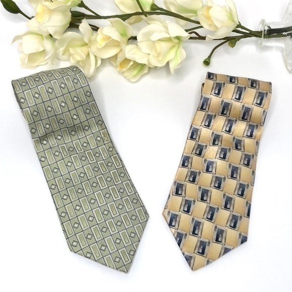 Pierre Cardin Men’s Silk Ties Lot of 2 - Picture 1 of 4
